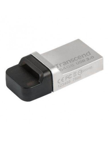 TRANSCEND OTG 64GB JetFlash 880 , Silver Plating, USB 3.0