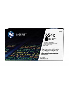HP Cartouche de toner noir authentique grande capacité LaserJet 654X