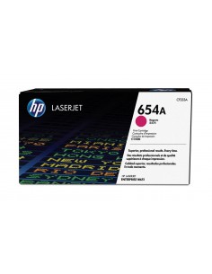 HP Cartouche de toner magenta authentique LaserJet 654A 2