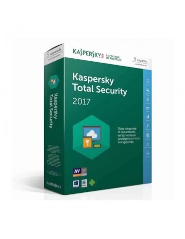 Kaspersky Total Security 2017 2 Postes / 1 An Mult