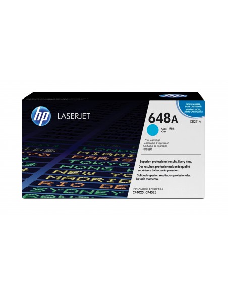 HP 648A toner LaserJet cyan authentique