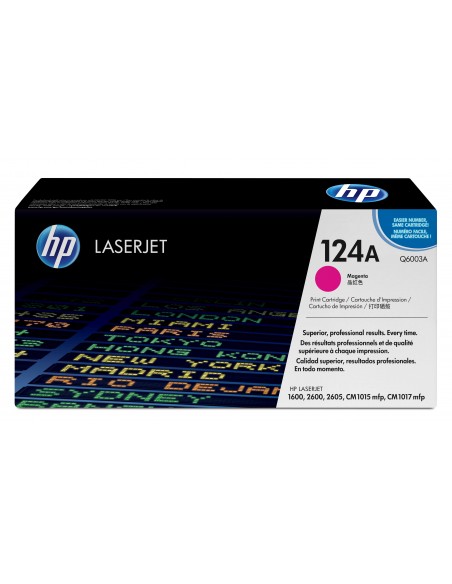 HP 124A toner LaserJet magenta authentique