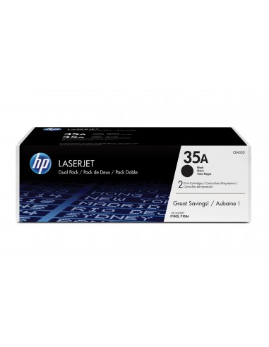 HP 35A pack de 2 toners LaserJet noir authentiques