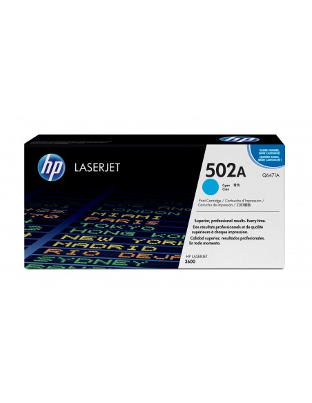 HP 502A toner LaserJet cyan authentique