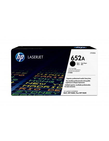 HP Cartouche de toner noir authentique LaserJet 652A