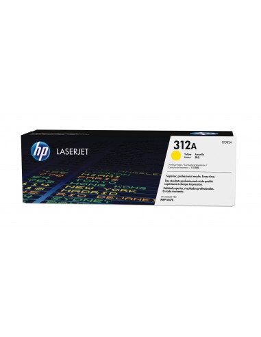 HP Cartouche de toner jaune authentique LaserJet 312A