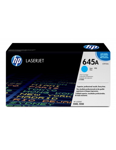 HP 645A toner LaserJet cyan authentique