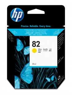 HP DesignJet 82 cartouche d'encre jaune, 28 ml