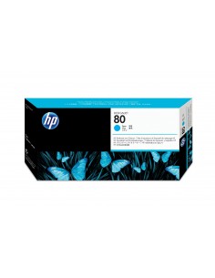 HP 80 tête d'impression cyan et dispositif de nettoyage de tête d'impression DesignJet