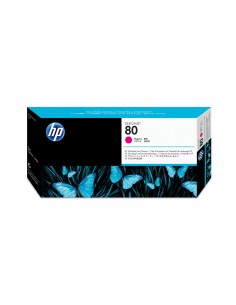 HP 80 tête d'impression magenta et dispositif de nettoyage de tête d'impression DesignJet 2