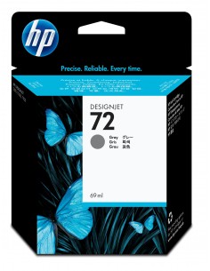 HP 72 cartouche d'encre DesignJet grise, 69 ml