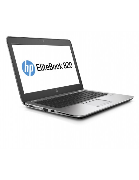 HP EliteBook 820 G4 2.7GHz i7-7500U 12.5" 1920 x 1080pixels Noir, Argent Ordinateur portable