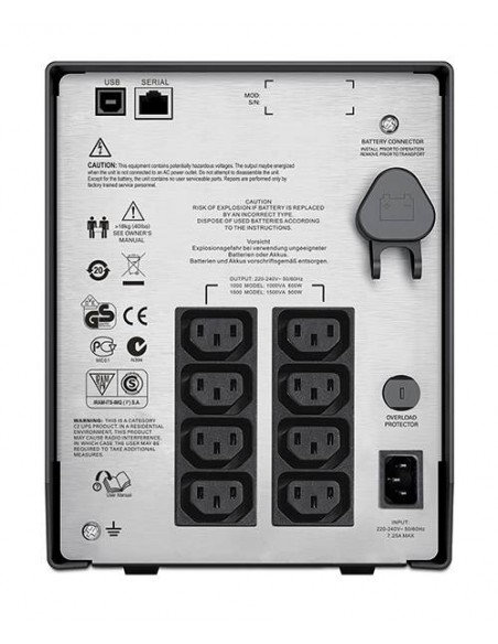 APC Smart-UPS Interactivité de ligne 1000VA 8sortie(s) CA Noir alimentation d'énergie non interruptible