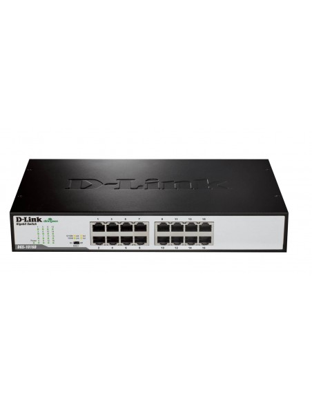 D-Link DGS-1016D E Non-géré Noir, Métallique commutateur réseau