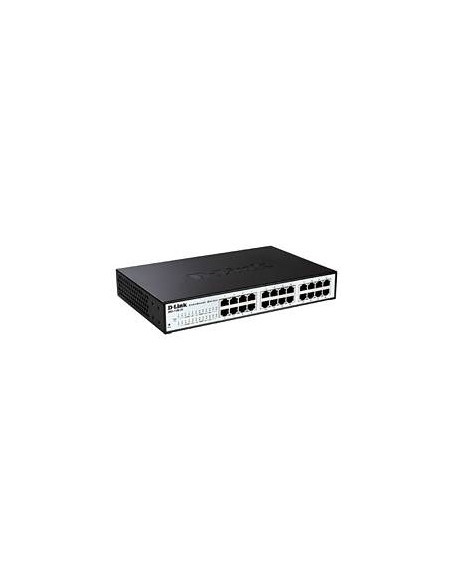 D-Link EasySmart L2 Gigabit Ethernet (10 100 1000) Connexion Ethernet, supportant l'alimentation via ce port (PoE) Noir, Gris