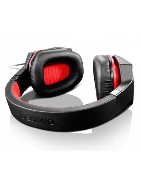 Lenovo GXD0J16085 Binaural Bandeau Noir, Rouge Casque audio