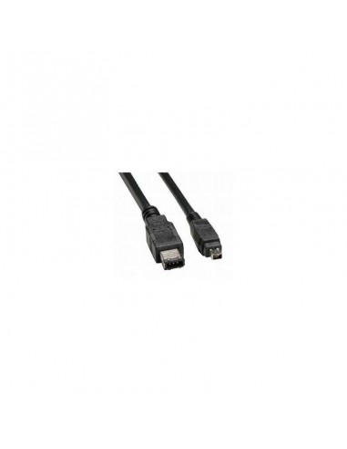 Bandridge FireWire 4 pin to 6 pin Cable, 2.0m 2m Noir câble firewire