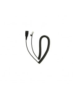 Jabra QD Cord, Coiled, Mod. Plug 2m câble de téléphone
