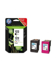 HP 122 Combo-pack Black Tri-color Noir, Jaune cartouche d'encre