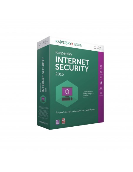 Kaspersky Lab Internet Security 2016 Base license 3utilisateur(s) 1année(s) Français