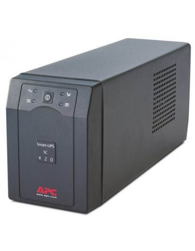 APC Smart-UPS Interactivité de ligne 420VA 4sortie(s) CA Tour Gris alimentation d'énergie non interruptible