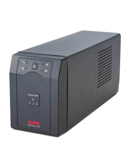 APC Smart-UPS Interactivité de ligne 420VA 4sortie(s) CA Tour Gris alimentation d'énergie non interruptible