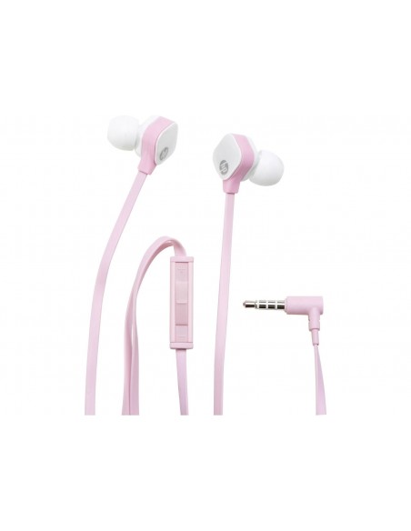 HP H2310 écouteur Binaural Avec fil Rose, Blanc casque et micro