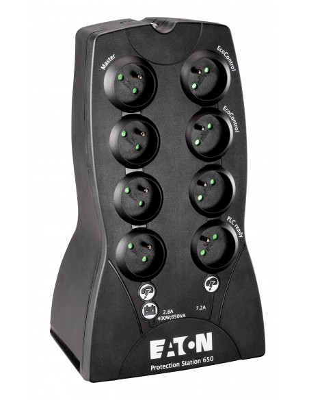 Eaton Protection Station 650 FR 650VA 8AC outlet(s) Mini Tour Noir alimentation d'énergie non interruptible