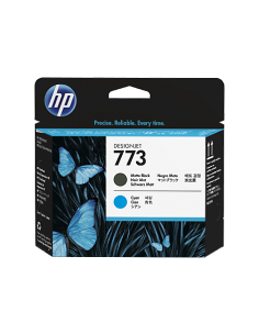HP 773 Matte Black/Cyan DesignJet Printhead