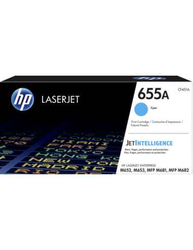 HP 655A Cyan Original LaserJet Toner Crtg