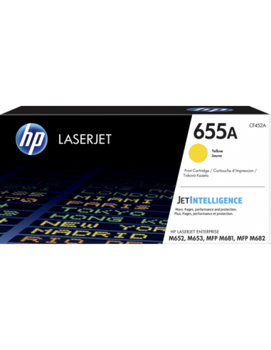 HP 655A Yellow Original LaserJet Toner Crtg