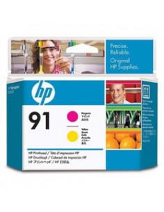 HP 91 Magenta and Yellow DesignJet Printhead