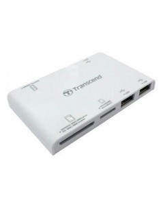TRANSCEND Multi Card Reader P7, White(Card Reader + HUB)