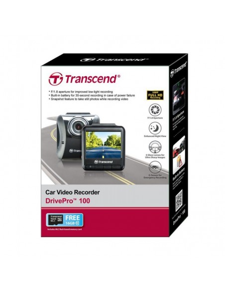 Transcend car video 16G DrivePro 100, 2.4" LCD (TS16GDP100M)