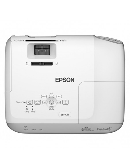 Epson EB-W29, Projectors,WXGA,1280x 00,16:10,3,000lumen-2,10 (V11H690040)