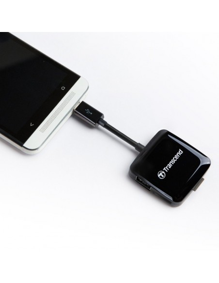 TRANSCEND USB 2.0 OTG Reader for Android Smartphones (TS-RDP9K)