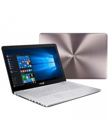 ASUS N752VX i7-6700HQ,12G,1TB+128G SSD,4G,Wn10,17" Gray Silv (90NB0AY1-M01320)